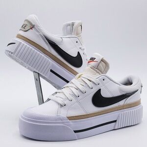 Nike Court Legacy Lift Women’s Size 8.5 White & Black